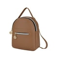 thumbnail image 1 of TIMIFIS Mini Backpack Backpack for Women Leather Backpack Cute Casual Daypack Zippered Pockets Crossbody Convertible Shou -, 1 of 2