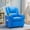 Blue, variant on Snugway Kids Recliner Chair, Contemporary Faux Leather with 2 Cup Holders, Hot Pink