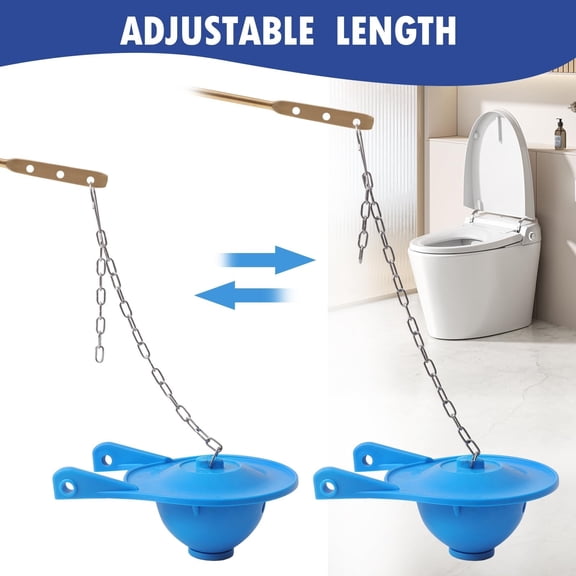 Universal Stainless Steel Toilet Flapper Chain – Ngheia Replacement Kit with Hook & Ring for Most Toilet Tank Handles, Repair Parts