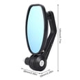 thumbnail image 4 of All Aluminum Motorcycle Mirrors, Adjustable Motorcycle Mirrors For Enhanced Visibility, Compact Design Suitable For Most Motorcycles Including Street Bikes, ATVs, Dirt Bikes, And Scooters, 4 of 5