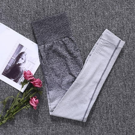 

Women 2019 Ombre Gym Yoga Shockproof Sports Bra Leggings Sportswear Fitness Suit