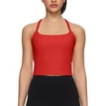 thumbnail image 1 of Ltctricy Crop Tank Tops with Built in Bra Halter Spaghetti Strap Racerback Slim Sleeveless Workout Tops Yoga Camisole Shirts, 1 of 6