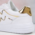 thumbnail image 6 of XIMIN Women's Platform Fashion Sneakers Thick Sole Suede Genuine Leather Classic Rubber Gum Sole Low Top Casual Walking Hiking Shoes Footwear, 6 of 7