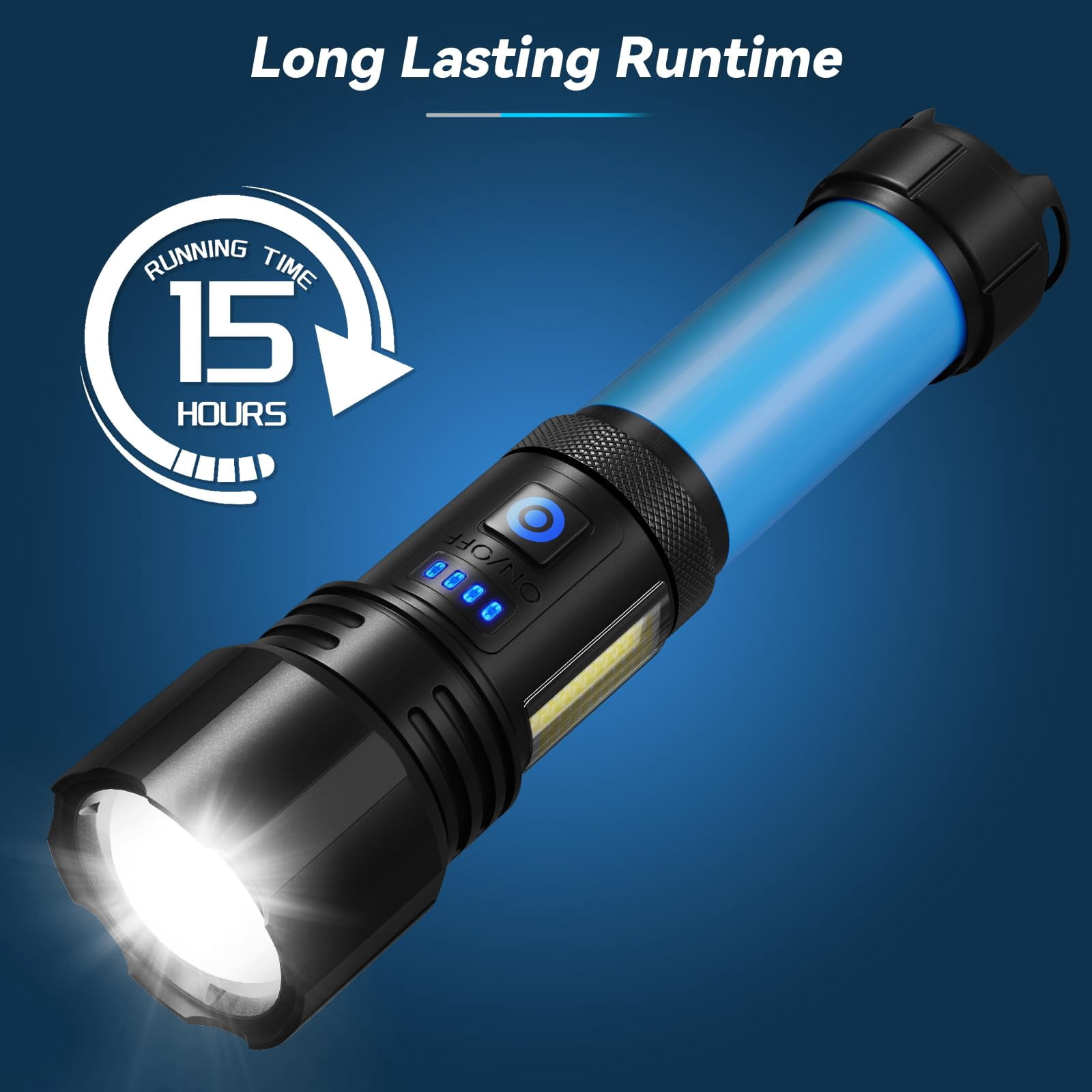 Flashlight Led Rechargeable Flashlights High Lumens  99 000 Lm Super Bright Flash Lights Waterproof Handheld For Home Camping Hiking(2 Pack)