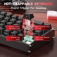 thumbnail image 6 of ATTACK SHARK X68MAX HE Rapid Trigger CNC Aluminum Keyboard Magnetic Switch with C01Ultra RGB Coiled Cable, 6 of 9