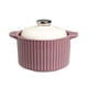 thumbnail image 2 of Tarro de cerámica para grasa de tocino, recipiente para despensa de 600 ml, bote de cocina, tarros de especias, contenedor de cereales multiusos para Púrpura, 2 of 8