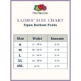 thumbnail image 4 of Fruit of the Loom Women's Athleisure Essentials French Terry Open Bottom Pant, 4 of 4