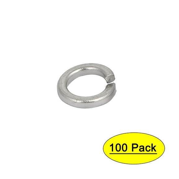 M4 Inner Diameter 316 Stainless Steel Split Lock Spring Washers Gasket 100Pcs