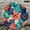 12x12in, variant on Patifu Geometric Circle Square Sunburst Pattern Round Wooden Wall Clock Silent Sweep Movement 10x10in