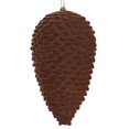 thumbnail image 1 of Vickerman MT195875D 10 Po. Ornement Pomme de Pin Floqué Chocolat, 1 of 2