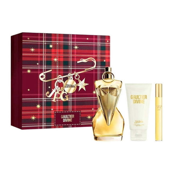 SET JEAN PAUL GAULTIER DIVINE 3PZS 100ML EDP SPRAY/ BODY LOTION 75ML/ 10ML EDP SPRAY