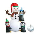 thumbnail image 2 of Yuarrent Muñeco de nieve inflable de Navidad, decoración de soplado con luz LED, modelo de Navidad, regalos, fiesta, al aire libre, Patio de Kits de decoración para fiestas, 2 of 6