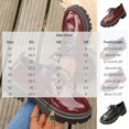 thumbnail image 3 of Viluyesy Womens Oxfords Lace-up Comfortable Chunky Platform Non Slip Round Toe Casual Walking Work Flats Black Size 6, 3 of 9