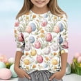 thumbnail image 4 of Eres más que una prueba Puntuación Estilo de camisa Niños Día de Pascua Imprimir 3/4 Manga Cuello redondo Casual Top Boys Camisas de manga larga Tamaño 12-14 Juventud, 4 of 5