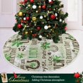 thumbnail image 6 of GZHJMY St Patrick's Day Tree Skirt Home Decoration Large Round Shamrocks Christmas Tree Skirt for Holiday Party Home Christmas Day Ornaments, 47.2", 6 of 6