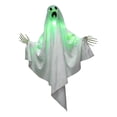thumbnail image 2 of Light Up Green Ghost Halloween Yard Decoration, Glowing Outdoor Hanging Ghost Prop for Lawn Porch Garden Party, Spooky Holiday Decor for Nighttime Display Indoor Outdoor Scene Setup, 2 of 7