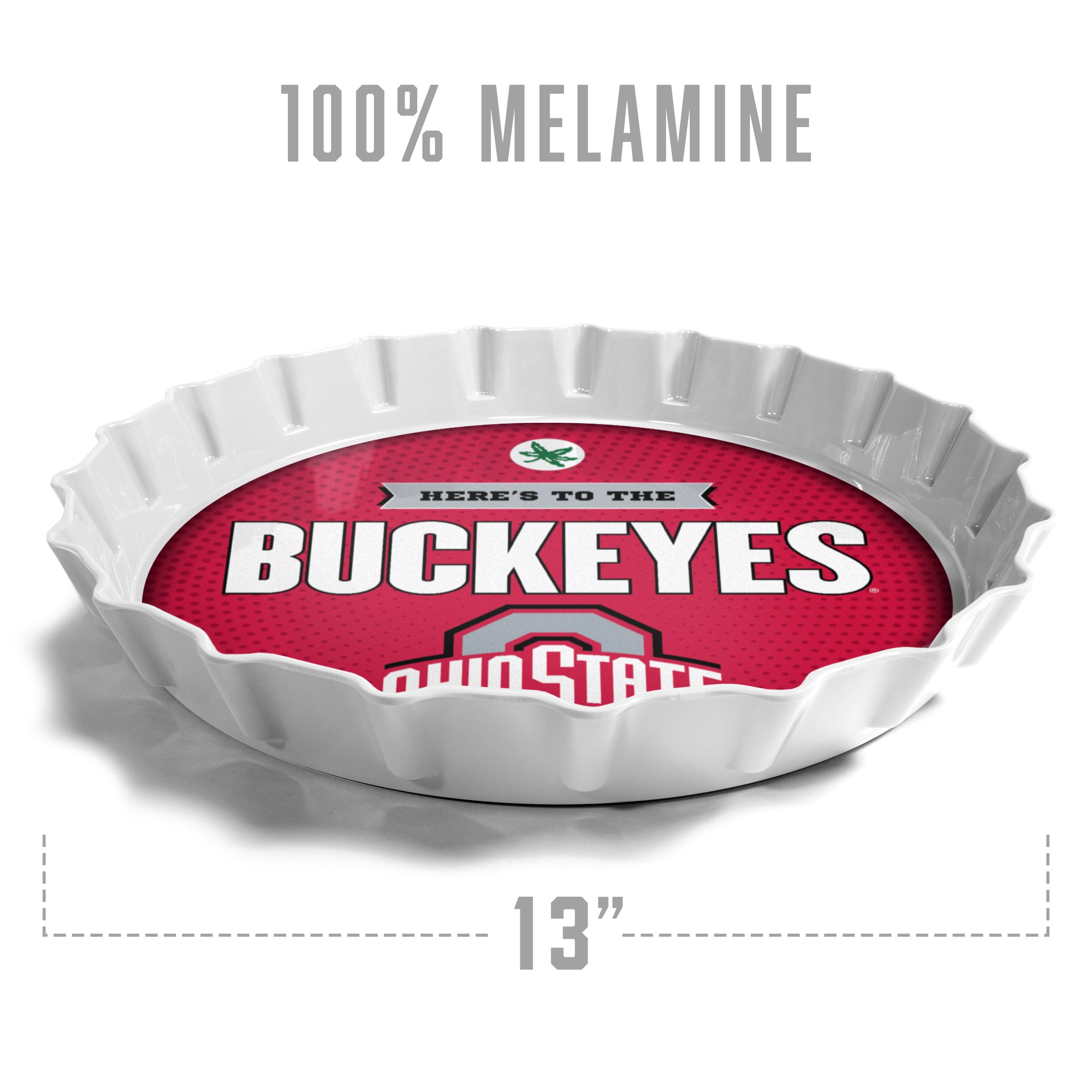 YouTheFan NCAA Ohio State Buckeyes Bottle Cap Serving Tray