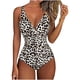 thumbnail image 2 of Traje de baño de una pieza para mujer, cómodo, liso, con almohadilla en el pecho, sin aros, Bikini con escote en V profundo OAVQHLG3B Store  lin121212, 2 of 4