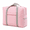 Pink, variant on Large Capacity Duffle Bag, Waterproof Luggage Organizer Travel Tote with Trolley Sleeve, Heavy Duty Macaron Color Clothing Storage Bag for Weekend Getaways