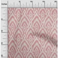 thumbnail image 2 of oneOone Viscose Jersey Medium Pink Fabric Ikat Craft Projects Decor Fabric Printed By The Yard 60 Inch Wide, 2 of 7