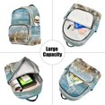 thumbnail image 5 of JIALIOU Mini Backpack Purse for Women Quilted Casual Daypack Small Travel Shoulder Bag, Starfish Conch Sea, 5 of 7