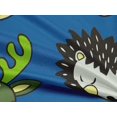 thumbnail image 5 of oneOone Rayon Medium Blue Fabric Cute Animal Face Pattern Sewing Material Print Fabric By The Yard 56 Inch Wide, 5 of 5