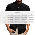 thumbnail image 2 of BUIGTTKLOP Mens Cotton Linen Short Sleeve Shirts Button down Casual Shirt Loose Fitted Summer Tops for Everyday, 2 of 5