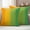 Green Orange, variant on Rainbow Ombre Outdoor Waterproof Throw Pillow Covers 16x16 Set of 2, Orange Blue Gradient Colorful Modern Art Decorative Pillowcases Cushion Pillowcase for Couch Sofa Patio Outside Pillow Protector