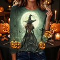 thumbnail image 2 of ZHYou Halloween Printed Tops for Women Casual Long Sleeves Crewneck Loose Fit Pullover Cute Shirts,Multicolor,Size S, 2 of 8