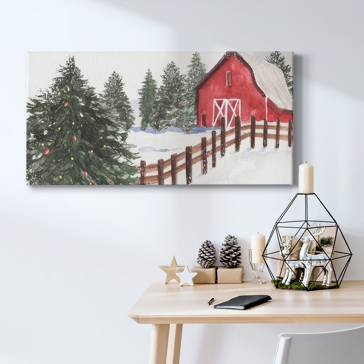 Winter Cardinal Collection D- Gallery Wrapped Canvas