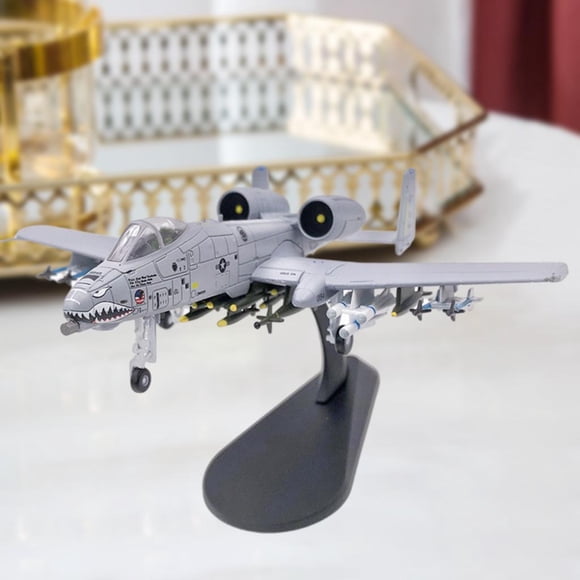 1 / 100th Aviation USA Attack Plane, irplane Fighter Modelo de juguete con soporte de exhibición desmontable CUTICAT Avión de combate