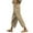 Khaki, variant on JIKNTTR Women Beash Pants Women's Summer Linen Pants Lightweight Casual Drawstring Elastic Waist Straight Leg Trousers With Pockets Lightweight Beach Trousers