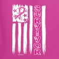 thumbnail image 6 of Wild Bobby Survivor Awareness Flag Awareness Breast Cancer Awareness Women Graphic Long Sleeve T-Shirt, Fuschia, XX-Large, 6 of 6