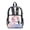 Axolotl Galaxy Clouds Pink Violet, variant on Kids Clear Backpack for Girls Boys Transparent See Through School Bookbag Heavy Duty PVC Backpack Book Bag Schoolbag for Travel School, Cartoon Shark Coral Blue