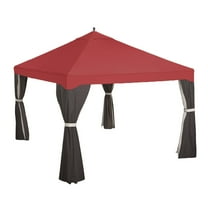 Garden Winds Replacement Canopy Top Cover for the Garden Treasure's 10 x 12 Gazebo - Cinnabar