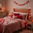 thumbnail image 5 of 4.92ft Red Heart Battery-Operated String Lights - Valentine’s Day Party & Wedding Ambient Decor, Romantic Love-Themed Lighting, Mix-and-Match Festive String Lights, 1.5m, Red, 5 of 7