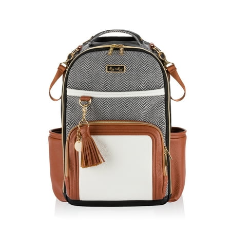 UPC: 0810434038421 | Itzy Ritzy Boss Plus Backpack Diaper Bag Coffee & Cream