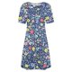 thumbnail image 5 of Vestido Corto para las Mujeres Cuello Redondo Manga Corta Impresa Suéter, Moda Casual Estilo Línea, 5 of 5