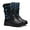 Navy Blue, variant on Tanleewa Fur Lined Men’s Snow Boots Mid Calf Outdoor Hiking Boots 10 Adult Male