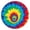 Colorful Rainbow Tie, variant on Tie Dye Pattern Round Fitted Tablecloth with Elastic Edge,Dining Table Cover Waterproof,Outdoor Round Tablecloth for Camping,Dining,Indoor and Outdoor