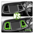 thumbnail image 3 of 4pcs Center Console Air Condition Outlet Vent Trim for Dodge Challenger 2015-2021 Green, 3 of 6