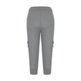 thumbnail image 4 of Capri Pants for Women 2026 High Wasit Cargo Leggings Lightweight Spring Casual Stretch Pants Cropped Trousers Ladies Comfy Plus Size 2026 Trendy Outfits Lightweight Cute Fashion Dressy Clothes, 4 of 7