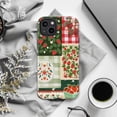 thumbnail image 5 of Strawberry Patchwork Phone Case, Red Gingham Collage iPhone Cover, Cute Cottagecore Protective Case for iPhone 17 16 15 14 13 12 11 Pro Plus Mini, 5 of 6