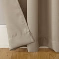 thumbnail image 6 of Mainstays Lauren Semi Sheer Textured Solid Rod Pocket Curtain, Single Panel, Taupe, 38" W x 84"L, 6 of 8