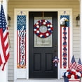thumbnail image 6 of 250th Anniversary USA Flag Patriotic Hanging Banner Set America Independence Day Porch Decor Vertical Flags 71x12in, 6 of 6