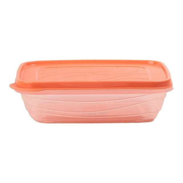 Contenedor Ondas Prichos 600 ml Anaranjado