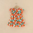 thumbnail image 1 of Girl Dresses100% Cotton Children's Clothing Summer Kids Clothes Girls Party Princess Fashion Outfit Flower Pattern Beach Dresses, 1 of 6