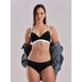 thumbnail image 2 of Braguita Calvin Klein Invisibles Hipster para mujer, color negro, talla M, 2 of 7