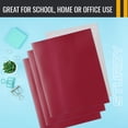 thumbnail image 5 of Carpetas de papel Better Office Products, color rojo burdeos, 25 unidades, 5 of 5