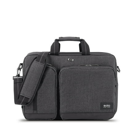 Solo New York Duane Hybrid Briefcase Backpack, Gray, Laptop Tote